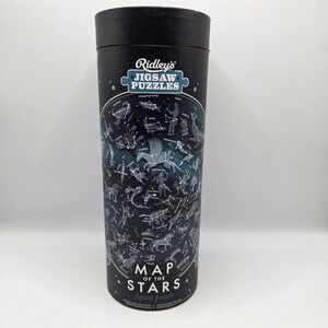 Ridley's Map of‎ the Stars Jigsaw Puzzle Black Constellation Round 1000pc